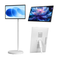 Moniteur tactile capacitif LCD 27 pouces 1080p avec écran rotatif, support au sol, interface USB, nouveau support intelligent blanc pour usage professionnel Android
