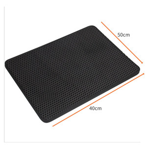 Wasserdichte und rutsch feste Katzenstreu matte Doppelschicht-Boden matte für Haustiere Abnehmbare und wasch bare Sand kontroll matte für Katzen - Product Image 4