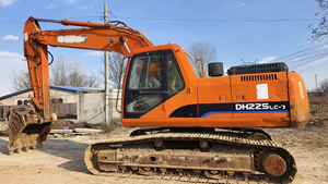 Excavatrice sur chenilles d'occasion DOOSAN Dh225LC-7 Machine de construction Excavatrice Doosan d'occasion 22 tonnes Dh225 Dx225 Dx300 - Product Image 2