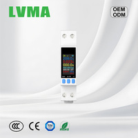 Compteur d'énergie intelligent WiFi LVMAKWS-303WF Classe 1.0 1-63A, application Tuya Smart Life, rail DIN, contrôle à distance, monophasé, moniteur de puissance