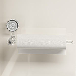 Moderno nero opaco autoadesivo wc e portasciugamani da cucina porta rotolo di carta per armadi - Product Image 2