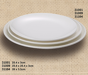 Bán Buôn Đồ Ăn Tấm Khay Thực Phẩm Bộ Đồ Ăn Melamine Vòng Melamine Bữa Ăn Tối Món Ăn Tấm Trắng Vajilla Platos De Restaurante - Product Image 4