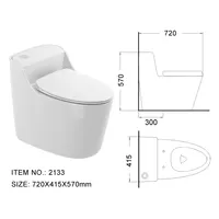 Avrupa Tuvalet sıhhi tesisat su dolap S tuzak seramik Tuvalet sifon banyo tek parça Tuvalet kase