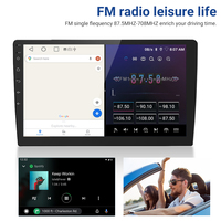 Autoradio multimédia Android 14 9 pouces 4+64 Go avec 4G WIFI AHD GPS Navigation Écran de voiture pour toutes les voitures