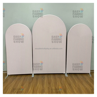 Meilleures Ventes Support de Fond de Mariage Personnalisé Toutes Couleurs Dessin Animé Kit Arche d'Événement Anniversaire 3 Housses Décorations en Aluminium