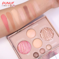 FAIRY ES155 Palette de fards à paupières et de blushs 7 couleurs, Maquillage bio, Coffret cadeau, Illumine le teint et résiste à la décoloration, Cosmétiques