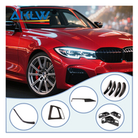 Couvre-poignée de porte en fibre de carbone véritable et cadre de panneau de console centrale pour BMW Série 3 Série 4 Accessoires intérieurs