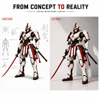 Waker 20+ Jahre OEM Maßgefertigte Spielzeugfigur Roboter Actionfigur Spielzeug Samurai Actionfigur Mecha Krieger Kensei Sammlermodell