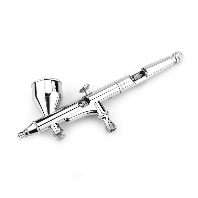 BT-180 Professional Copper Gravity Cake Airbrush Kit-Eco-Friendly Double Action Spray Gun for Model Painting Cake Decorating