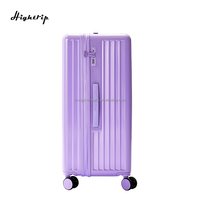Valise à roulettes rigide moderne avec serrure TSA, fermeture éclair, roues à 360 degrés, construction en PC durable, légère et résistante à l'eau