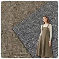 Tissu en fil de polyester 100% à motif pied-de-poule miniature pour manteaux en tweed, chapeaux, gants et sacs à main
