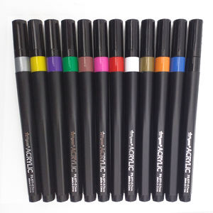 Stylos à encre acrylique <span class=keywords><strong>Posca</strong></span> à pointe extra fine, 12 couleurs, vente chaude, encre non toxique, nouveaux ensembles de marqueurs - Product Image 3