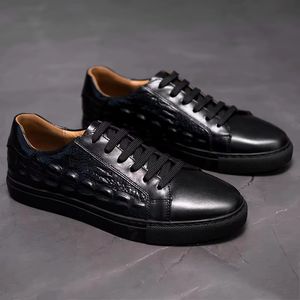 Chaussures de sport rétro décontractées pour hommes, baskets tendance avec fermeture éclair, confortables, en <span class=keywords><strong>cuir</strong></span> et maille, pour skateboard, printemps-hiver - Product Image 4