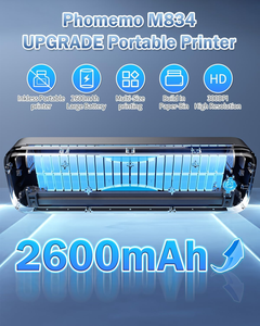 Imprimante thermique sans encre <span class=keywords><strong>portable</strong></span> Phomemo M834 A4 300 dpi compatible avec les téléphones et les ordinateurs portables pour les voyages/bureau/maison - Product Image 6