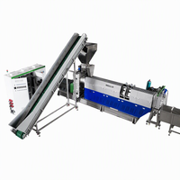 Le LDPE PE à filtre unique à haut rendement embarque les flocons de bouteilles de PP Machine de fonte à chaud granulés de plastique faisant la ligne de pelletisation de l'extrudeuse