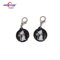 Collier RFID personnalisé pour animaux de compagnie avec image, étiquette époxy sans contact 13,56 MHz, carte d'identification pour la gestion des animaux et l'accès aux médias