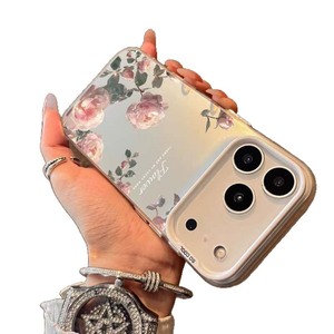 Sogno <span class=keywords><strong>rosa</strong></span> <span class=keywords><strong>rosa</strong></span> stampa placcato argento chiave TPU PC custodia per Iphone 8 Xs 11 12 <span class=keywords><strong>13</strong></span> 14 16 17 Air - Product Image 5