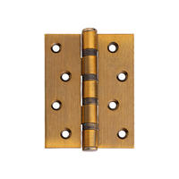 Charnière à mortaise en laiton antique moderne en acier massif coin carré roulement à billes uni pour porte en bois prix d'usine