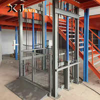 3-10 Tonnen Industrieller Bau-Gleitschienenlift Vertikaler Gabelstapler Lastenaufzug Hydraulischer Wandmontierter Fracht-Aufzug