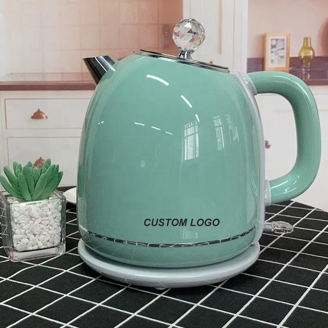 Factory Custom logo Home Appliance Hot Water Kettle Electric 1.8L Double Layer Retro Electric Water Kettle