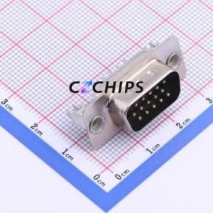 10090928-P154XLF D-Sub/VGA Connector Through hole Component (THT) Connector Male 15P Through Hole 3 - Product Image 1