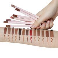 Crayon à lèvres rose cosmétique 26 couleurs, vente chaude, marque privée, fini mat naturel, imperméable, longue tenue, effet velours