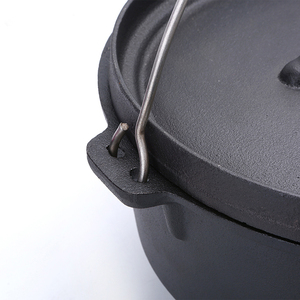 <span class=keywords><strong>Amazon</strong></span> tres piernas campamento camping al aire libre de utensilios de cocina de hierro fundido Horno Holandés para la venta - Product Image 5