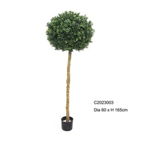 Faux Buis Buxus Verdure Plante Artificielle Topiaire Boule Simulation Arbre Bonsaï En Pot pour Extérieur Intérieur Décoration de La Maison