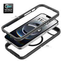 Nouvelle coque iPhone 17e mate douce au toucher, résistante aux chocs, protection intégrale, magnétique, avec dos effet seconde peau