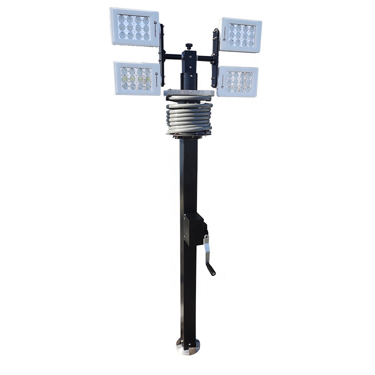 Handleiding Crank Up Solar Led Verlichting Toren Systeem Voor Brandweerwagen