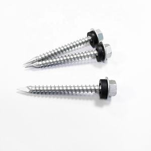 Tornillos Punta Espada Con <span class=keywords><strong>Golillas</strong></span> TOR HEX AUTORROSCANTE ruspert tornillo de espada hexagonal galvanizado zinc plateado con arandela de goma - Product Image 2