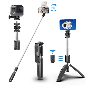 <span class=keywords><strong>L02</strong></span> Trépied universel pliable pour smartphone Perche à <span class=keywords><strong>selfie</strong></span> avec support de trépied Compatible avec la fonction supplémentaire de pliage de l'iPhone - Product Image 2