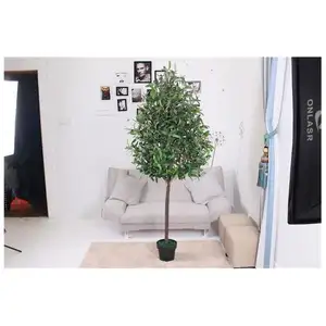 Flowers Artificial Plants Hot Sale Hotel New Arrivals Flower With Vase Ficus Small Olive Oem/Odm Palm Indoor Fake Fruit Plant