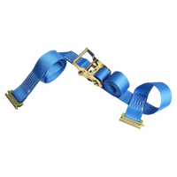 Sangles à cliquet E-Track 2 po x 16 pi, résistance à la rupture de 4400 lb, conformes DOT, pour le contrôle du chargement sur remorque E-Track