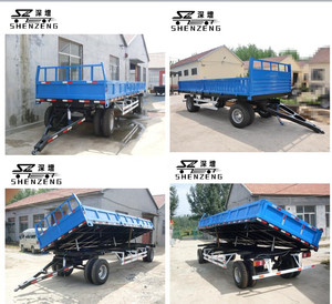 10 tấn 8 bánh xe nông nghiệp Giao thông vận tải máy kéo Dump Tipping trang trại Trailer - Product Image 5