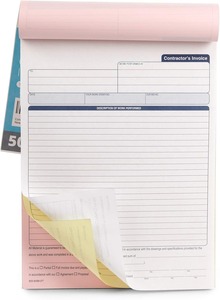Papier écologique de haute qualité 80g peut être personnalisé en taille couleur copie autocopiante multiple pour facture de vente - Product Image 2