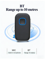 Adaptateur Bluetooth pour voiture, récepteur audio sans fil avec suppression du bruit 3,5 mm AUX BT pour système stéréo domestique