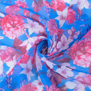 Voile suisse japonaise <span class=keywords><strong>en</strong></span> polyester imprimé floral numérique personnalisé pour une utilisation <span class=keywords><strong>en</strong></span> extérieur par <span class=keywords><strong>les</strong></span> filles, <span class=keywords><strong>les</strong></span> femmes soudanaises, <span class=keywords><strong>les</strong></span> toub, <span class=keywords><strong>les</strong></span> dirac somaliens - Product Image 2