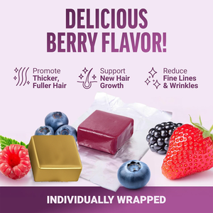 ผลิตภัณฑ์เร่งการเจริญเติบโตของเส้นผม ด้วยไบโอติน วิตามินซีและอี ช่วยให้ผมหนาขึ้น ดกดำขึ้น ลดเลือนริ้วรอย - Product Image 3