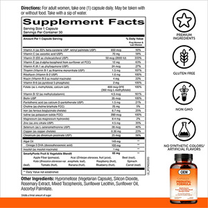 Píldoras de vitaminas de apoyo inmunológico vegano de etiqueta privada Suplemento Omega 3 <span class=keywords><strong>DHA</strong></span> Cápsulas multivitamínicas para mujeres con minerales - Product Image 6
