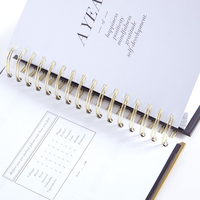 Agenda à spirale en papier avec Logo personnalisé, classeur A4/A5, pour Journal intime, carnet de notes personnalisable