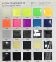 Nouveau film de transfert thermique pour vêtements DONGDU A001 avec matériaux PET PU PVC, revêtement UV, gravure au laser, impression de logo