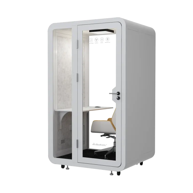 Factory direct sell soundproof indoor mobile work space office pod meeting work pods phone study cabin booth for sale