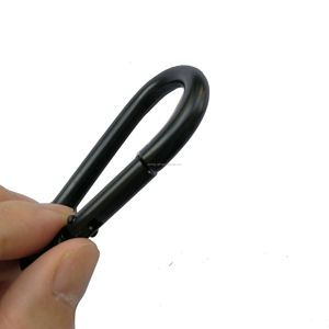 Gancho de llavero pequeño negro barato, gancho de resorte, ganchos de mosquetón de <span class=keywords><strong>escalada</strong></span>, mosquetón de acero inoxidable - Product Image 5