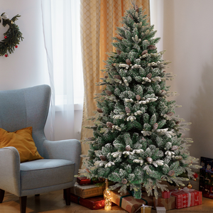 Les décorations pliantes artificielles tournent l'arbre de Noël de neige pour la décoration extérieure de fête de bureau à domicile - Product Image 3