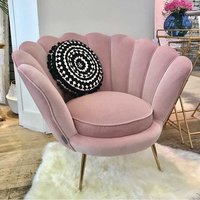 Fauteuil convertible en métal et acier au carbone, Design moderne, en velours, mobilier de salon, fauteuil simple pour les loisirs, nouveau Design 2022