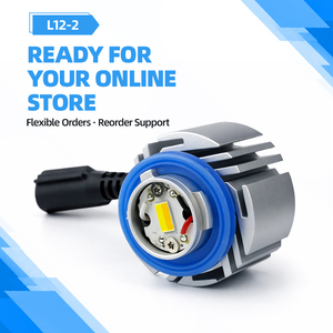 หลอดไฟตัดหมอก LED สองสี L12-2 L1B สีเหลืองขาว แบบไม่มีพัดลม สำหรับ Toyota C-HR Corolla RAV4 Honda Civic ไฟตัดหมอกหน้า - Product Image 1