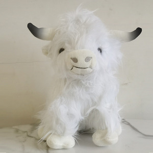 Vache en peluche douce et câline Highland, jouet de <span class=keywords><strong>ferme</strong></span>, jouet en peluche de vache, nouveau sac OPP, jouets unisexes les plus populaires, joli cadeau, coton PP - Product Image 3