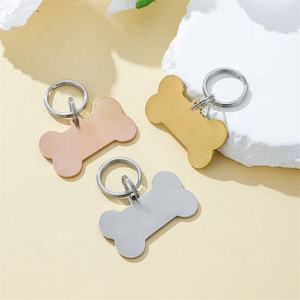 Yiwu Aceon in acciaio inossidabile 2mm di spessore SML collare di cane personalizzato fai da te Logo collana con Logo per cani e animali da compagnia regali fatti a mano in porcellana spazzola - Product Image 4