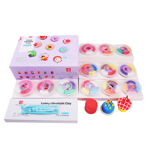 Kit de pâte à <span class=keywords><strong>modeler</strong></span> auto-séchante 12 couleurs, non toxique, sûr, jouet éducatif DIY pour enfants avec outils et accessoires de sculpture - Product Image 3